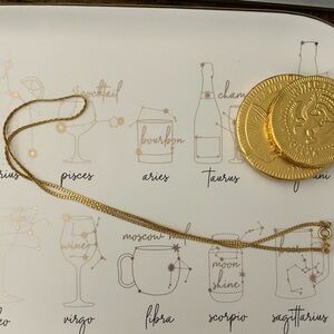 NEW vintage 12kt yellow gold filled fancy c link herringbone chain necklace 16”